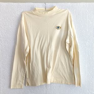 Packers long sleeve shirt, ivory, women's XL
